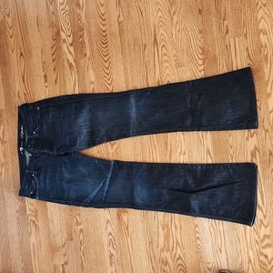 7 for all mankind size 30 flared dark rinse